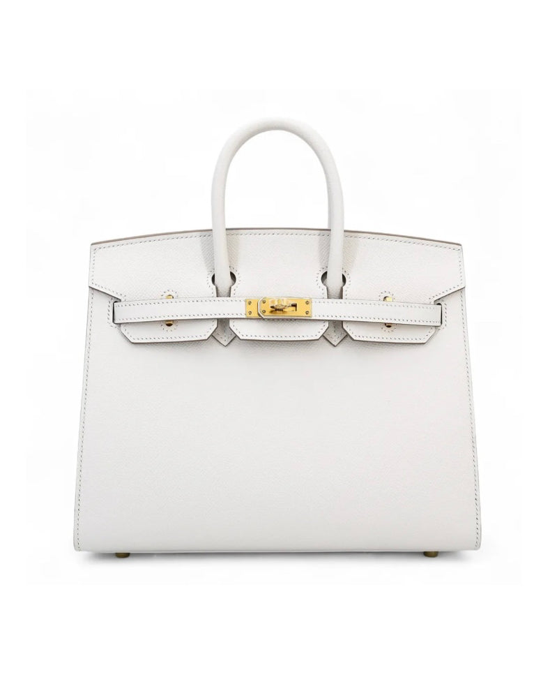 Hermès  Birkin 25 Sellier Epsom Gris Pale